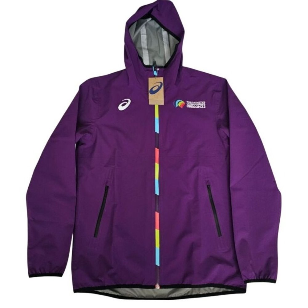 Asics Unisex Purple World Athletics‎ Championship Oregon '22 Track Jacket M, NWT - Picture 2 of 16